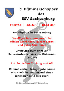 1. Dämmerschoppen des ESV Sachsenburg