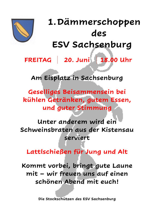 1. Dämmerschoppen des ESV Sachsenburg